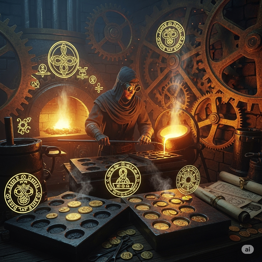 Slot bertema pengrajin koin misterius